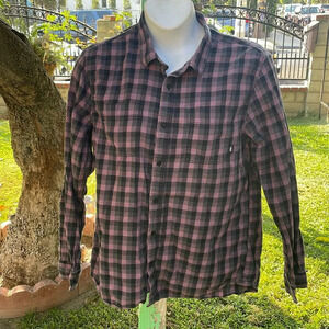 Vans X-large tailored fit, button up, long sleeve shirt